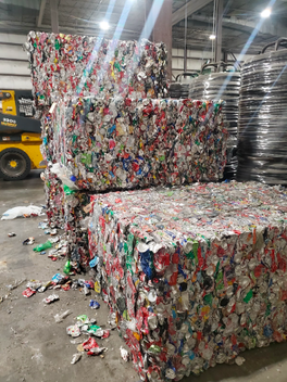 First Star Recycling bales of aluminum